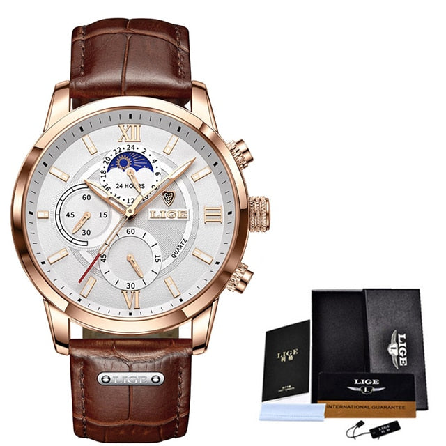 2022 LIGE Men Watches Top Brand Luxury