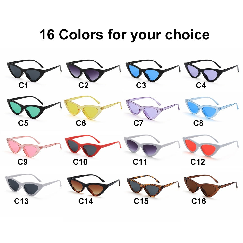 1PC Sexy Cat Eye Triangle Sunglasses