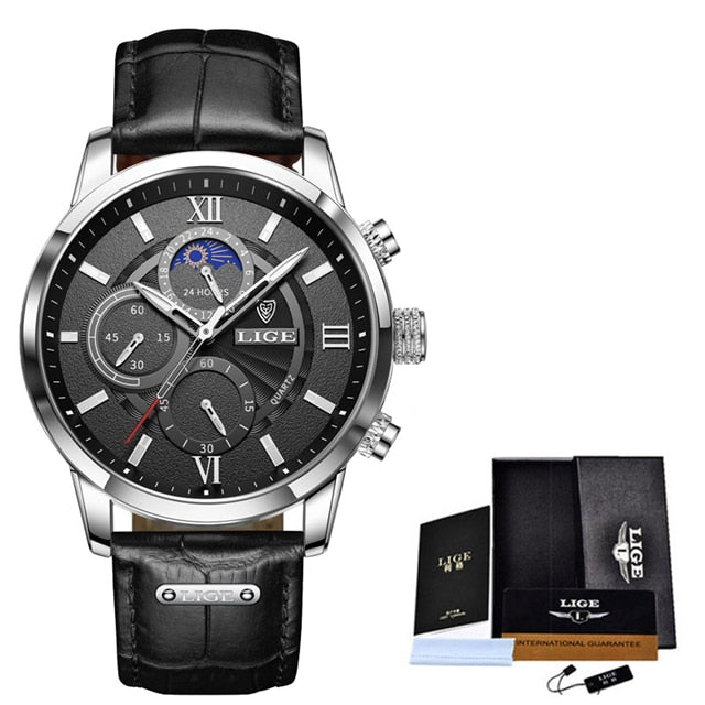 2022 LIGE Men Watches Top Brand Luxury