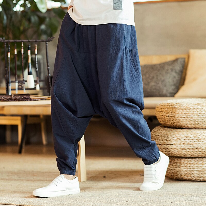 Harem Pants Men Solid