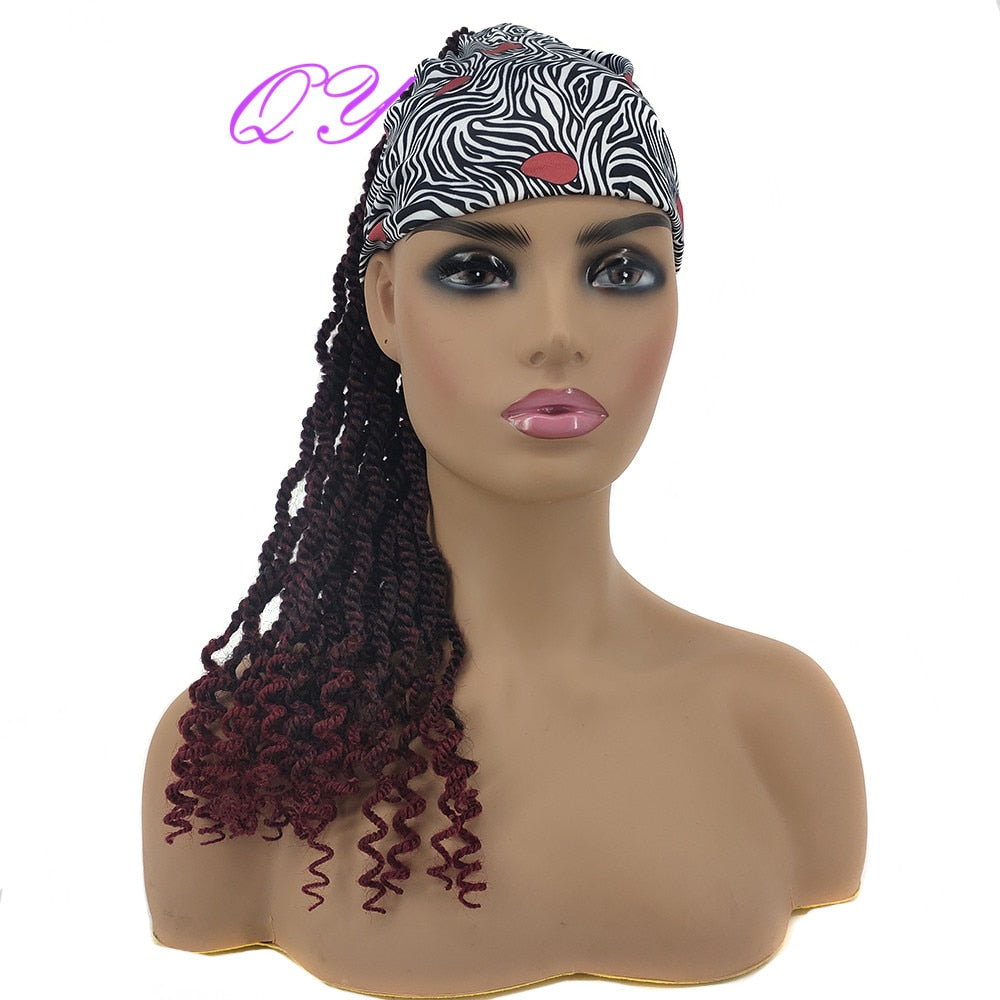 QY Hair Big Afro Kinky Curly Bandeau Perruques