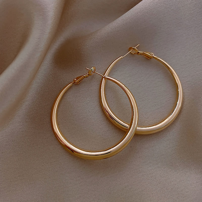 Classic Copper Hoop Earrings