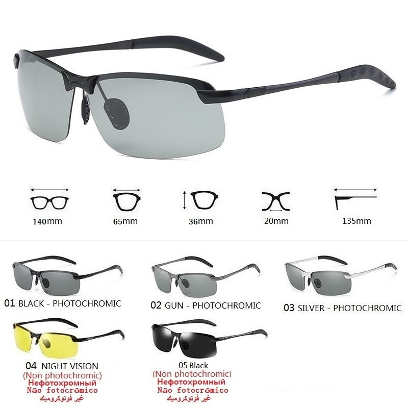 Photochromic Sunglasses Men Polarized