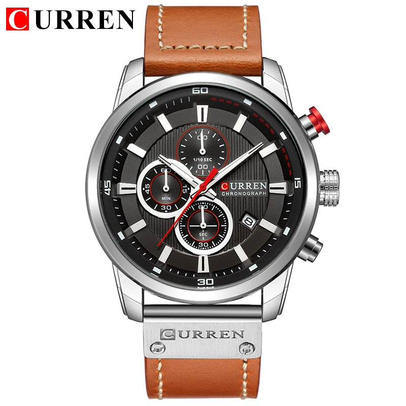 CURREN Mode Date Quartz Hommes