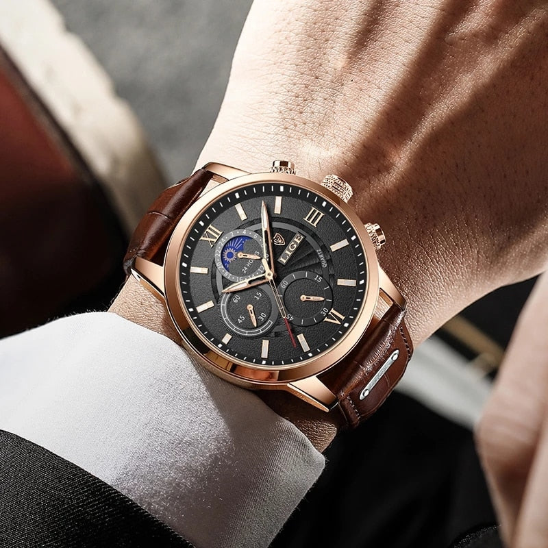 2022 LIGE Men Watches Top Brand Luxury