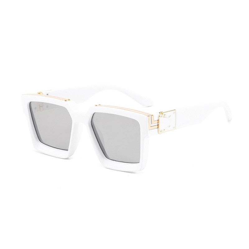 SHAUNA Retro Square Sunglasses