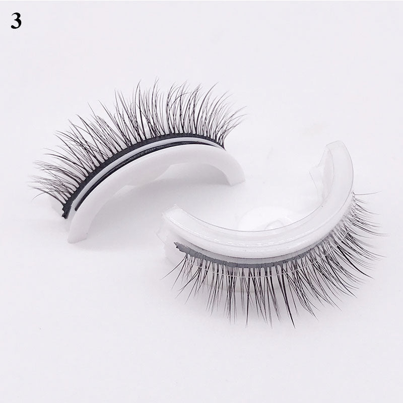 1Pair Reusable Self-adhesive False Eyelashes