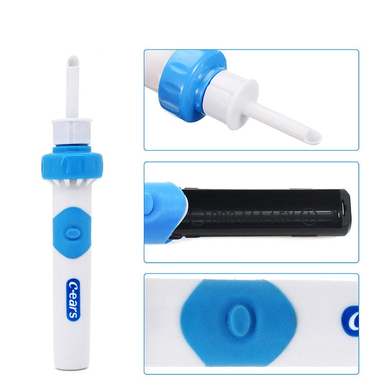 Electric Cordless Ear Cleaner Remover Spiral