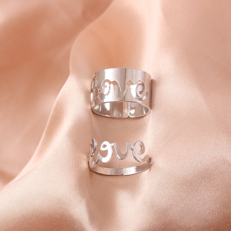 Silver Color Butterfly Rings