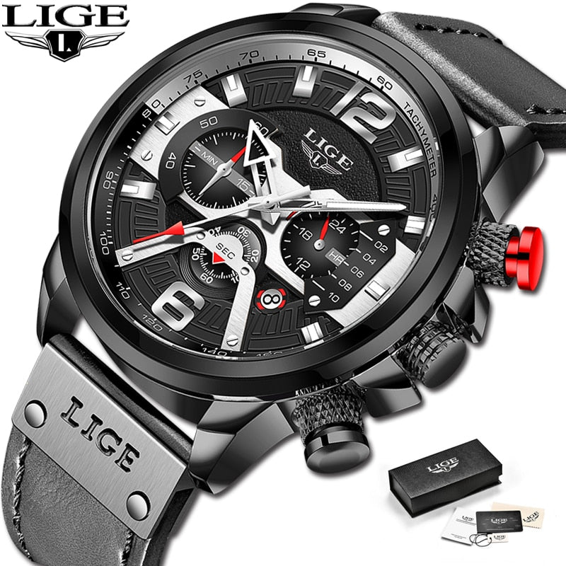 2022 New Mens Watches LIGE Top Brand