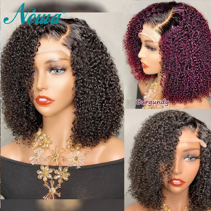 10A Newa Court Bob Perruque Ombre Curly Lace Front