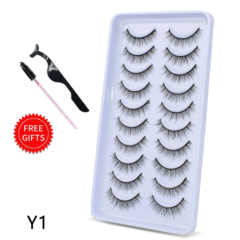 5/10Pairs 3D Mink Lashes Natural Eyelashes