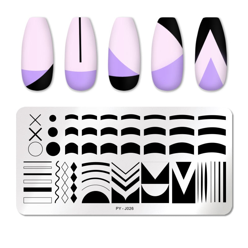 PICT YOU 12*6cm Nail Art Templates Stamping Plate Design Flower Animal Glass Temperature Lace Stamp Templates Plates Image