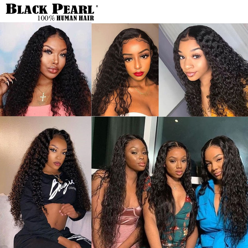 13x4 Kinky Curly Lace Front Cheveux Humains