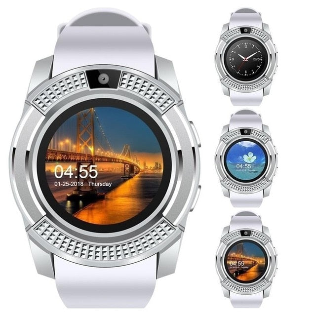 V8 Smart Watch Bluetooth Call Fitness