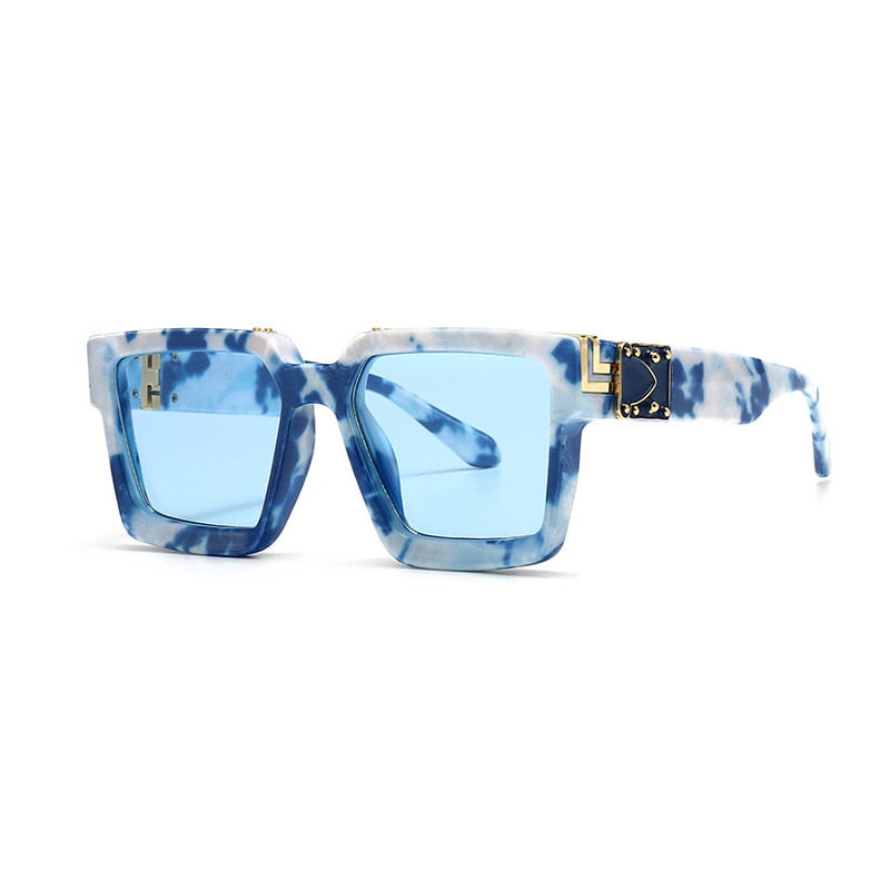 SHAUNA Retro Square Sunglasses