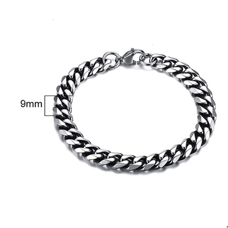 Curb Cuban Link Chain Bracelet