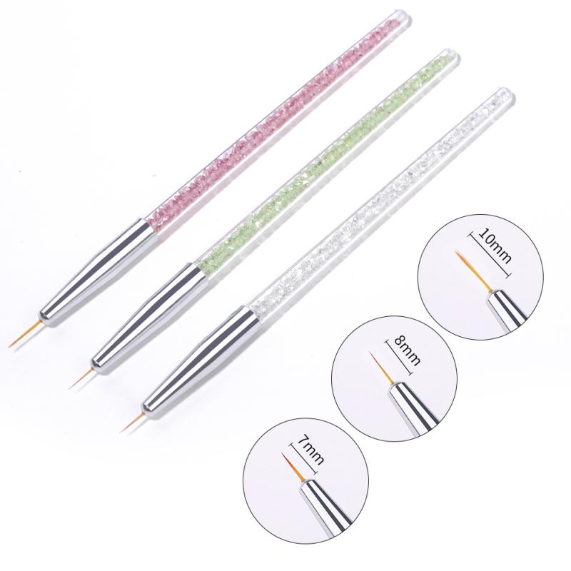 3Pcs French Stripe Nail Art Liner