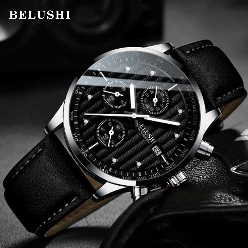 Belushi Montre Étanche 30M Homme