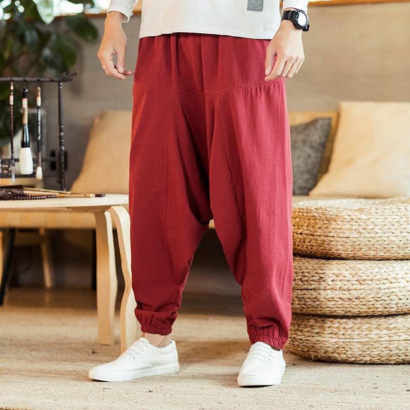 Harem Pants Men Solid