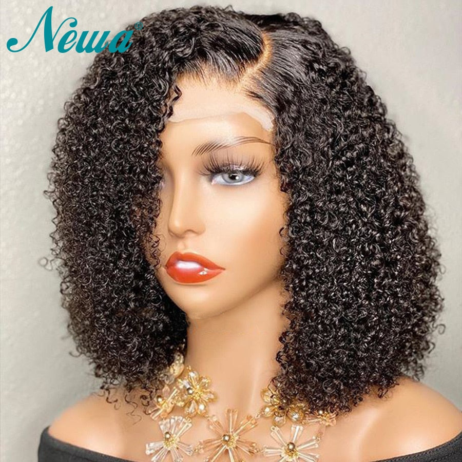 10A Newa Court Bob Perruque Ombre Curly Lace Front