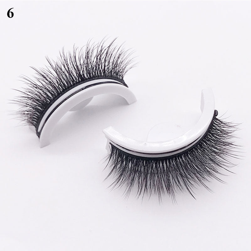 1Pair Reusable Self-adhesive False Eyelashes