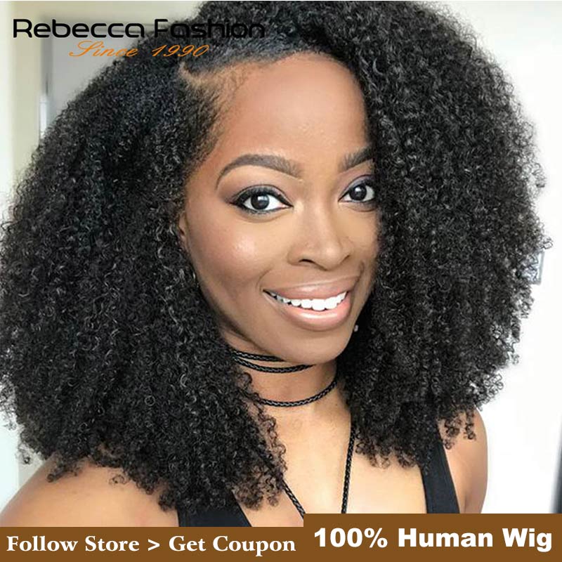 Rebecca Lace Front Short Bob Wigs Afro Kinky Curly