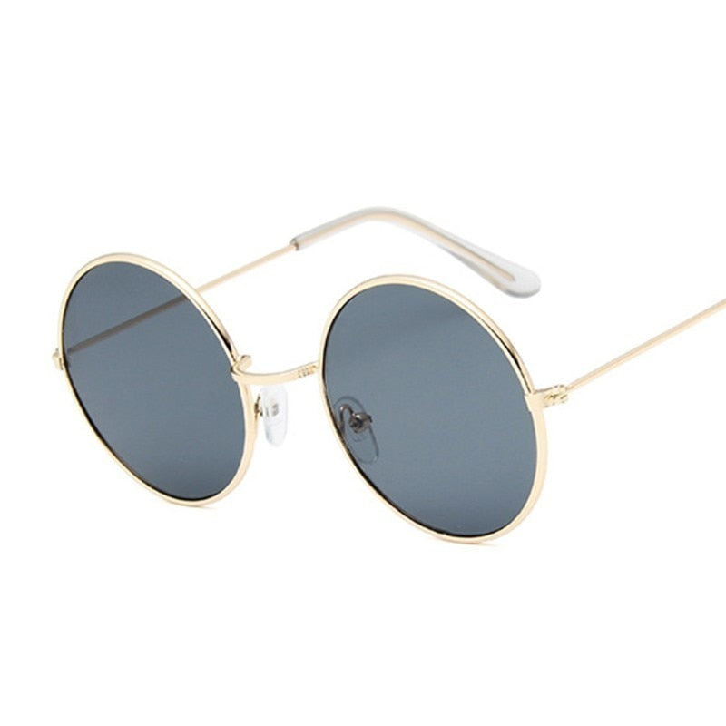 2019 Retro Round Pink Sunglasses Woman