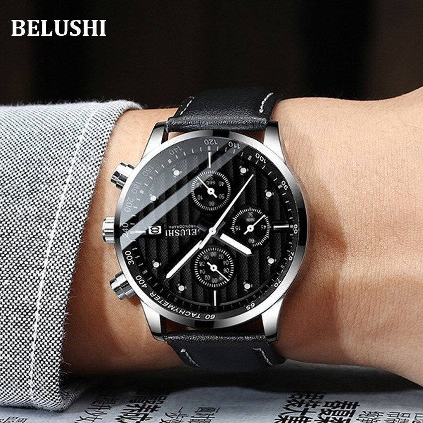 Belushi Montre Étanche 30M Homme