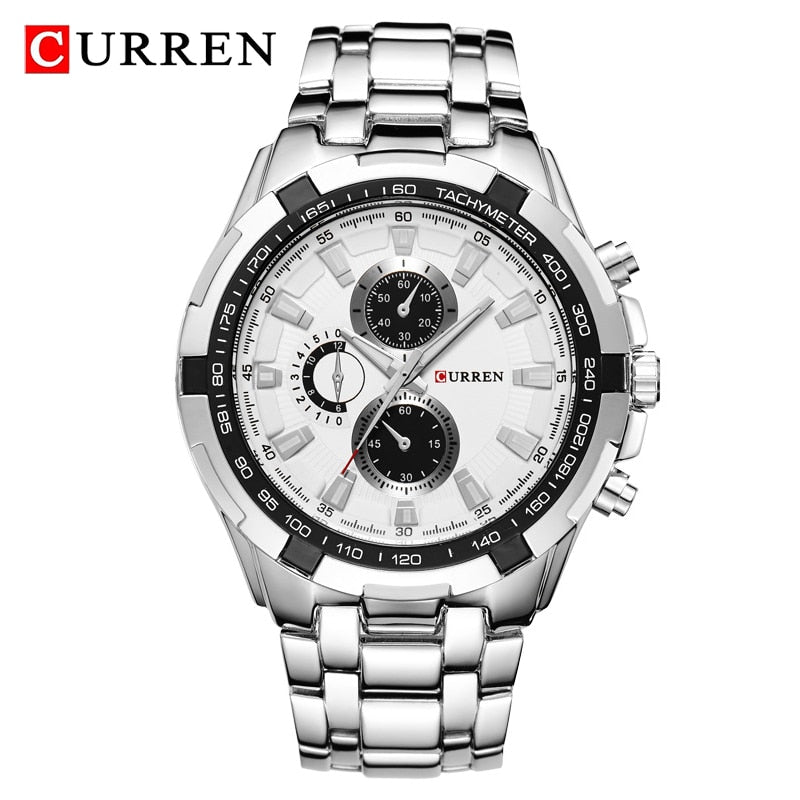 CURREN 8023 Montre à Quartz Homme Étanche