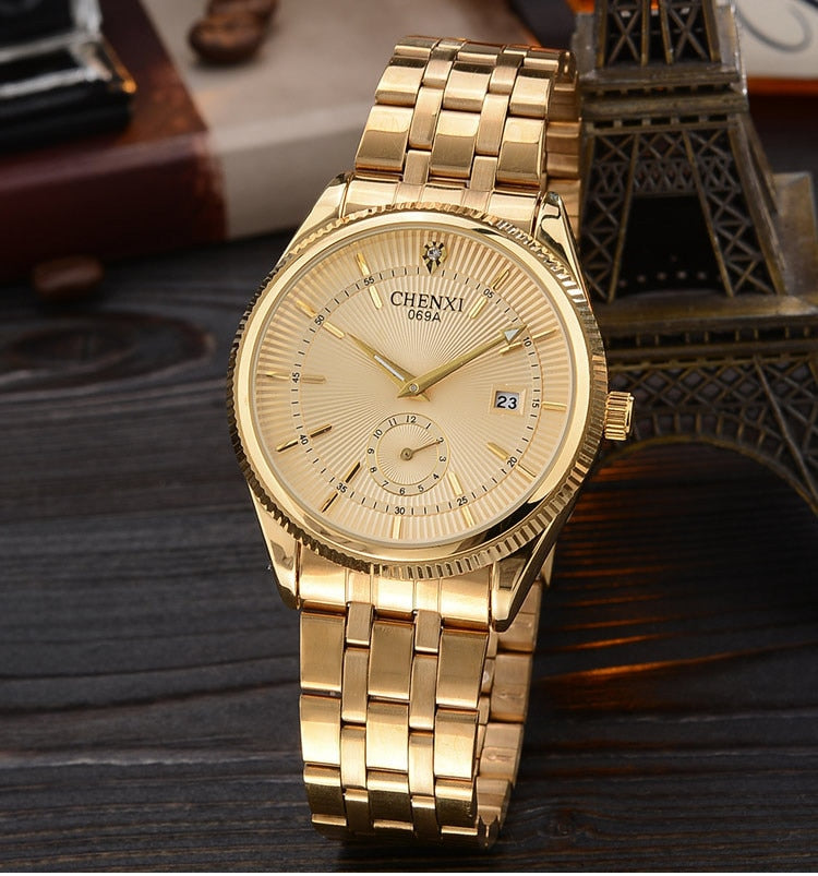 CHENXI Gold Watch Men Watches