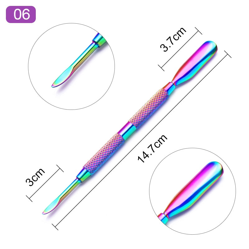 1 pièces de nettoyant pour ongles à Double extrémité