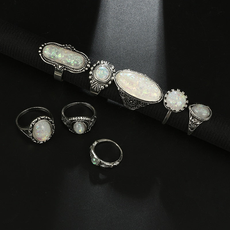 Tocona Vintage Antique Silver Rings