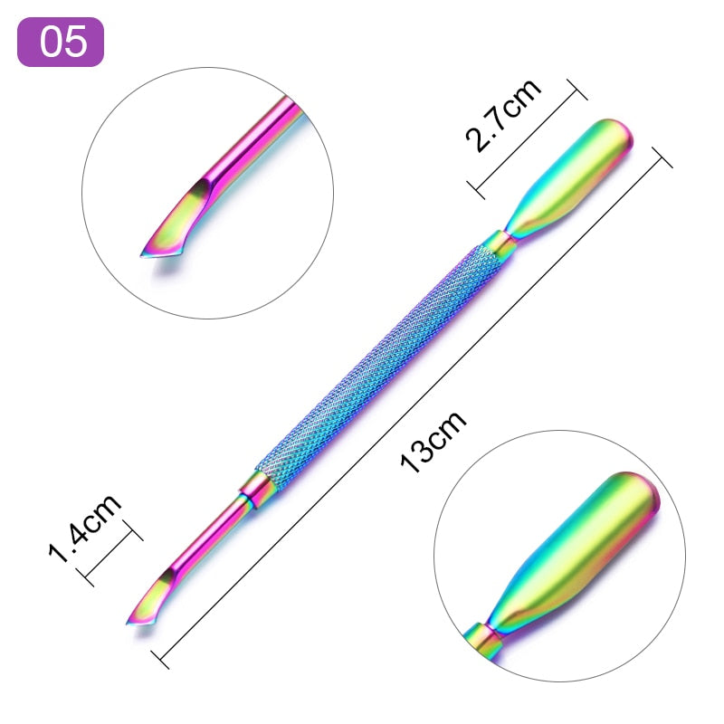 1 pièces de nettoyant pour ongles à Double extrémité