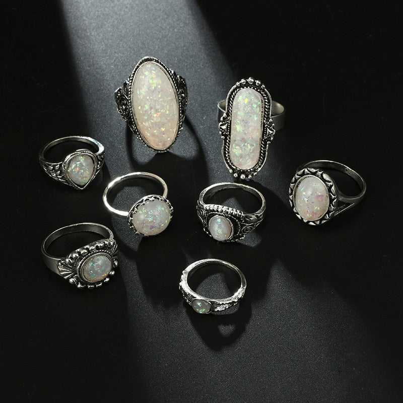 Tocona Vintage Antique Silver Rings