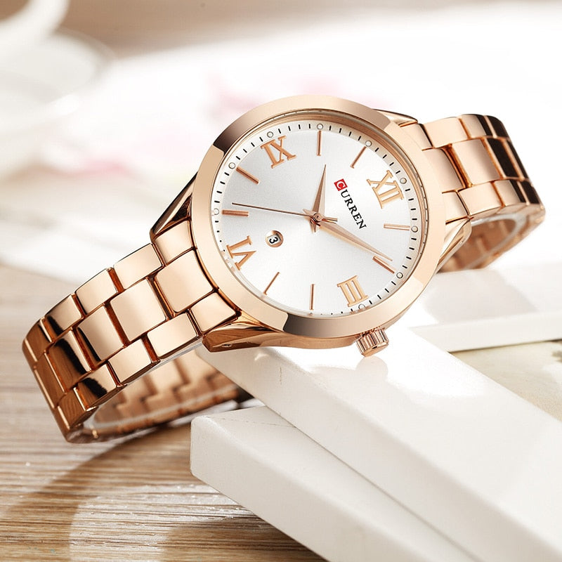 CURREN Montre en Or Femme