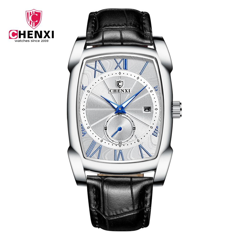 Luxury Retro Men Square Watches CHENXI