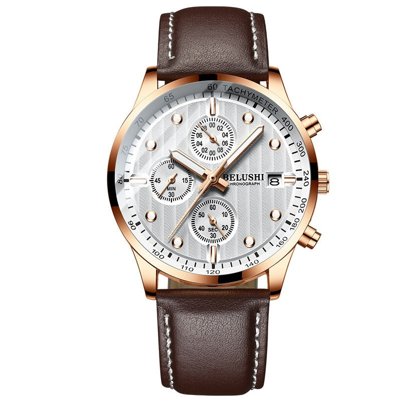 Belushi Montre Étanche 30M Homme