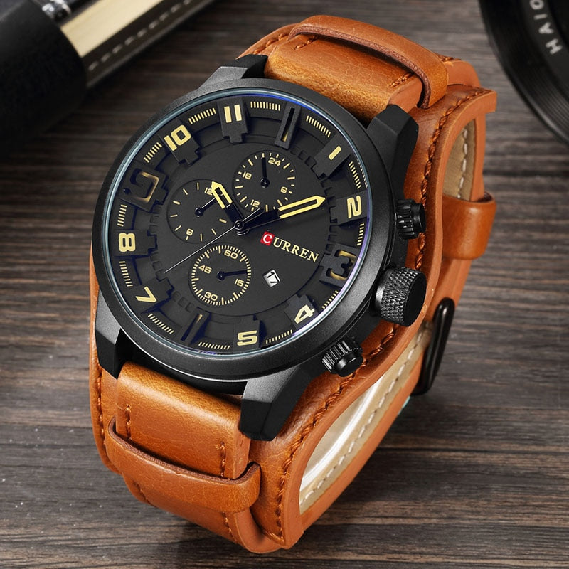 CURREN Hommes Montres Top Marque De Luxe