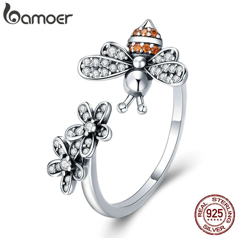 BAMOER  Silver Rings