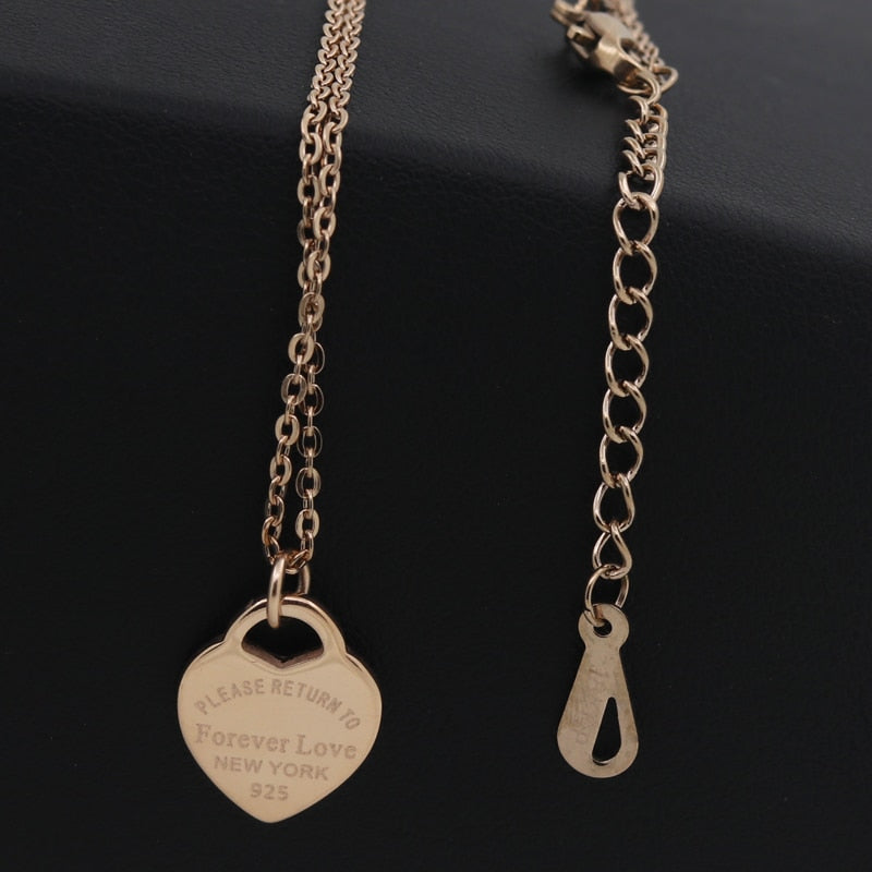 Fashion Luxury Famous Brand Love  Necklace