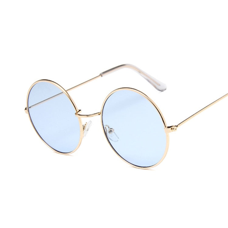 2019 Retro Round Pink Sunglasses Woman