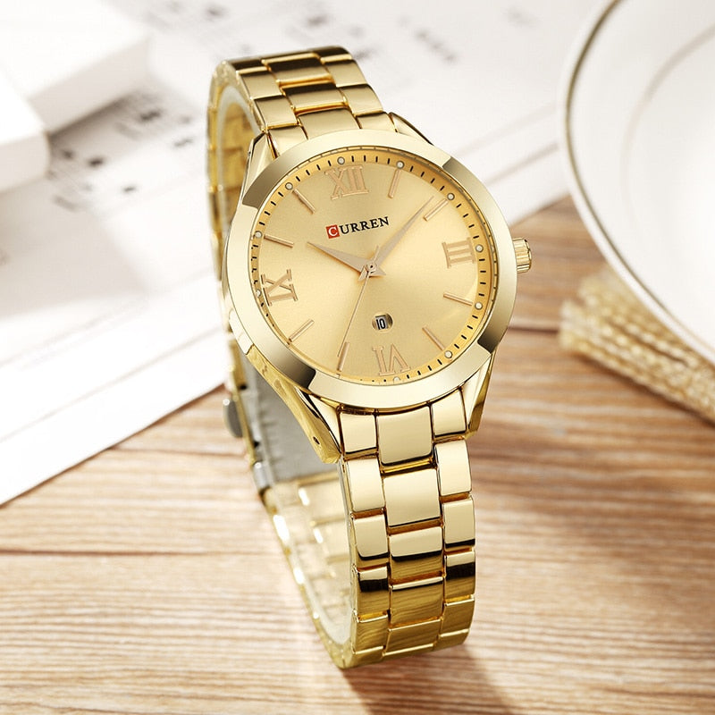 CURREN Montre en Or Femme