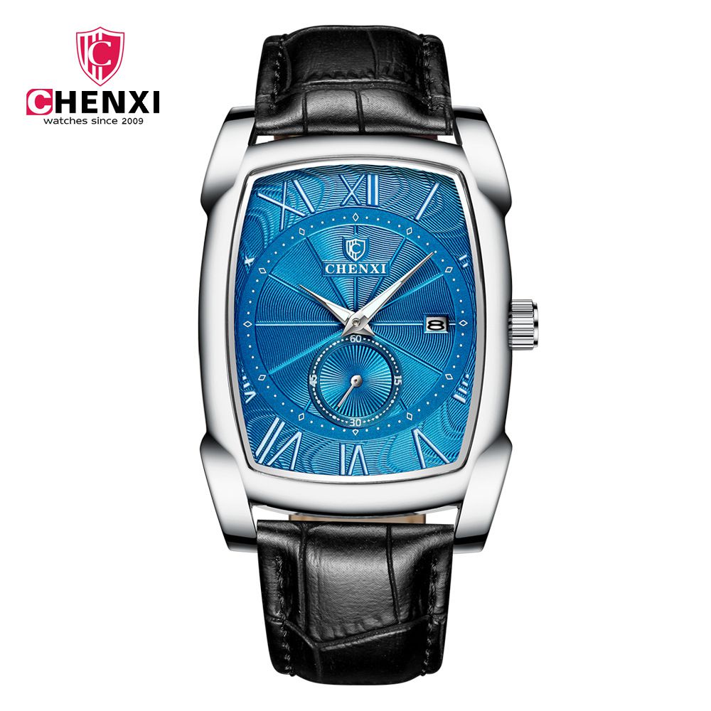 Luxury Retro Men Square Watches CHENXI