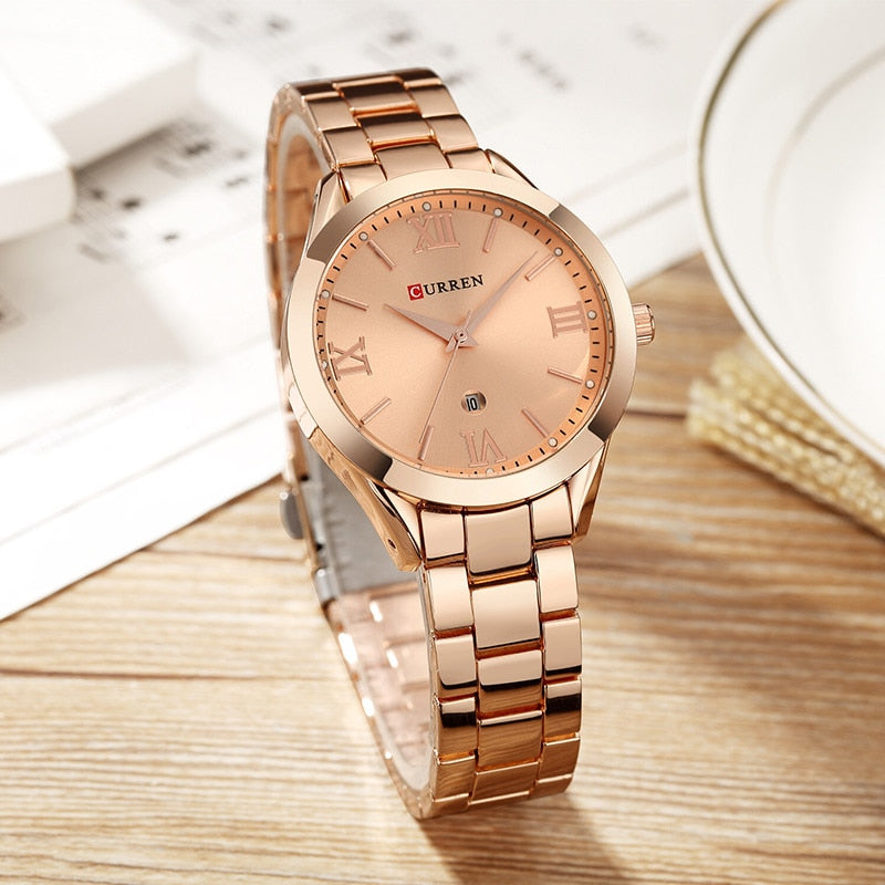 CURREN Montre en Or Femme