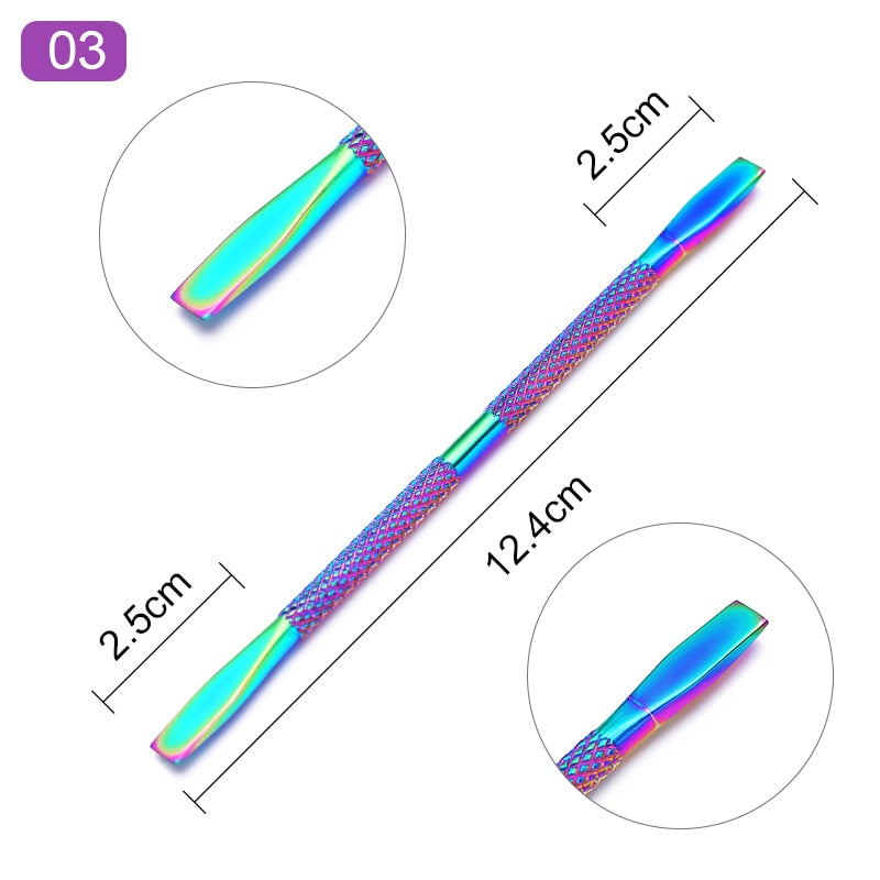 1 pièces de nettoyant pour ongles à Double extrémité