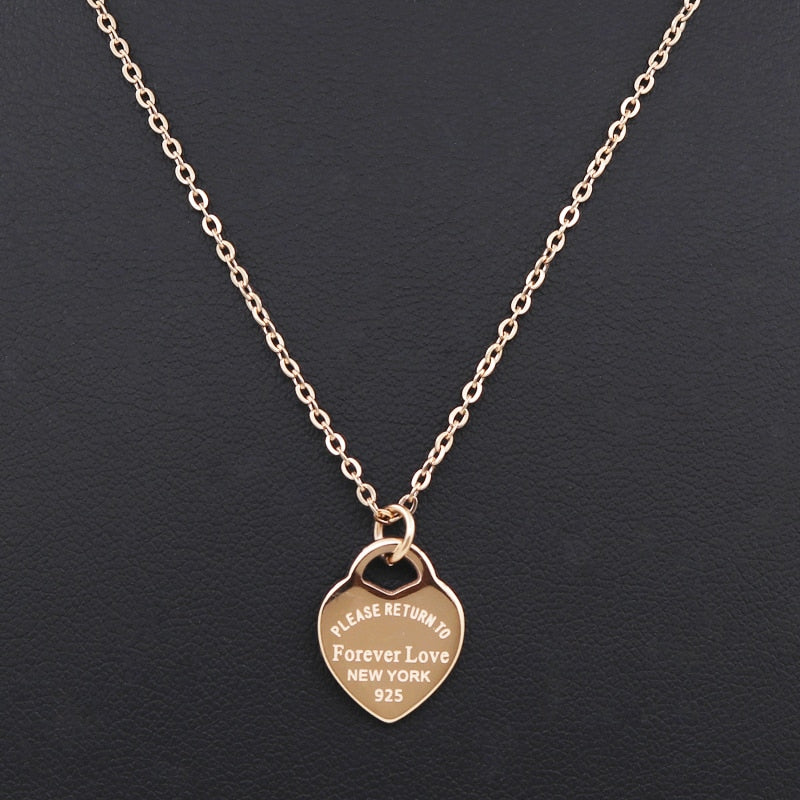 Fashion Luxury Famous Brand Love  Necklace