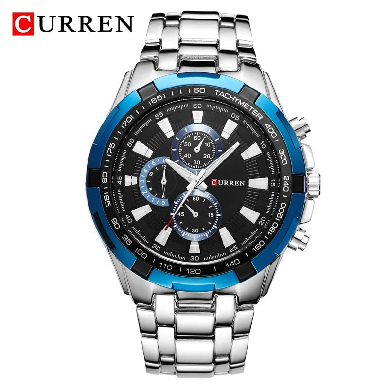 CURREN 8023 Montre à Quartz Homme Étanche