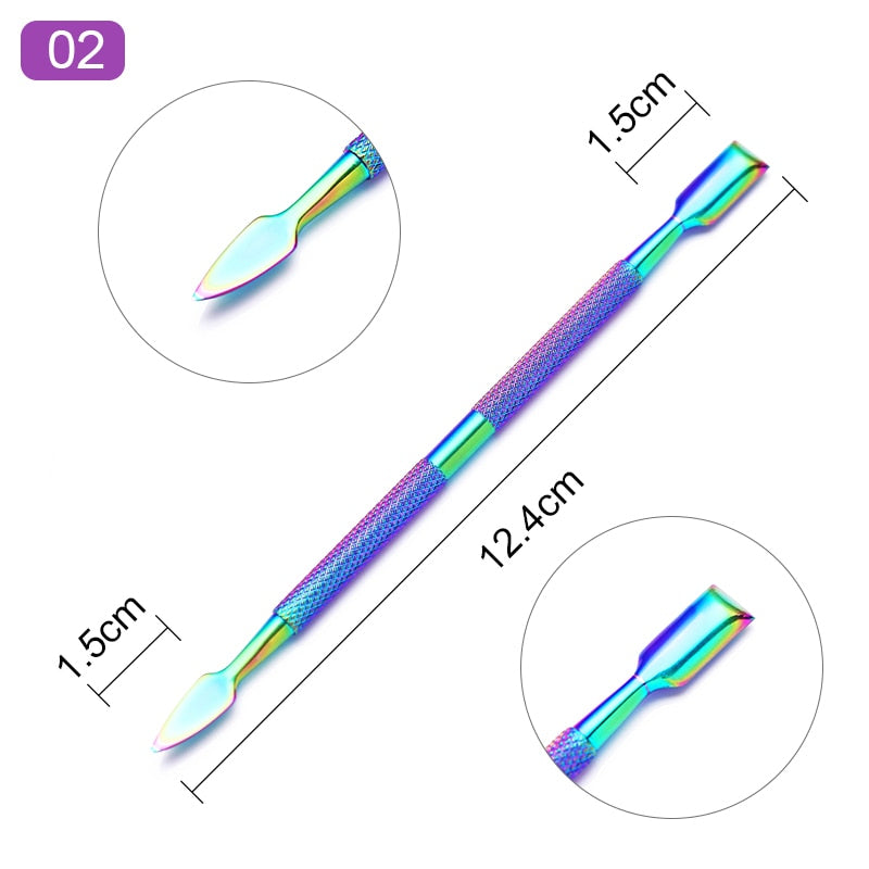 1 pièces de nettoyant pour ongles à Double extrémité