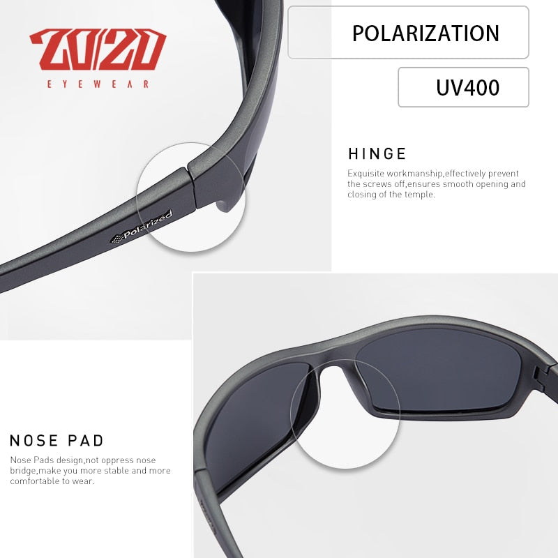 20/20 Optical Nouvelles lunettes de soleil polarisées Hommes